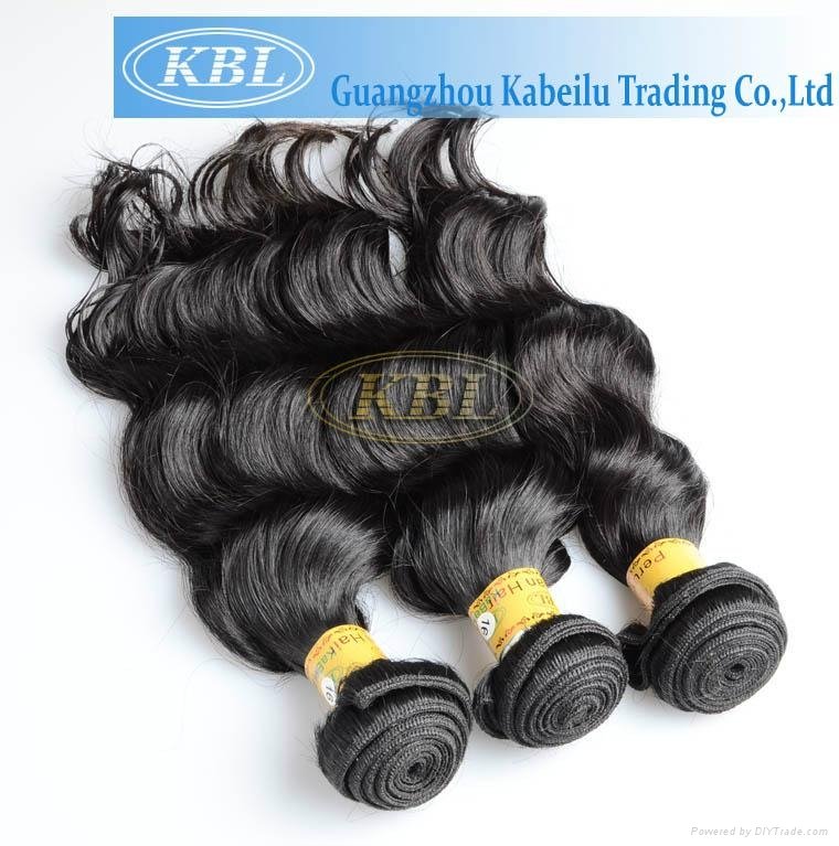 KBL Wholesale Hair Extensions, 100% Peruvian Virgin Human Hair Natural Color 3