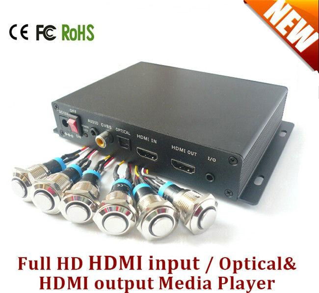 Automatically 1080p Full HD Digital Media Player With HDMI Input Optical Output