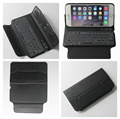 ABS+Leather bluetooth wireless keyboard for Iphone 6 plus  2
