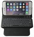 ABS+Leather bluetooth wireless keyboard for Iphone 6 plus  5