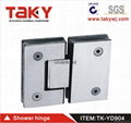 TK-YD904 glass to glass bathroom glass stainless steel hinge 1