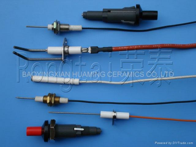 Ignition electrode for gas cookers