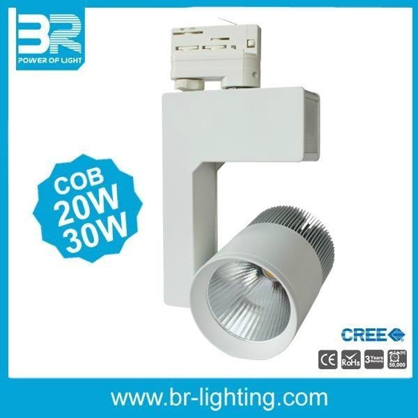 LED track light 30w CREE COB Ra>90