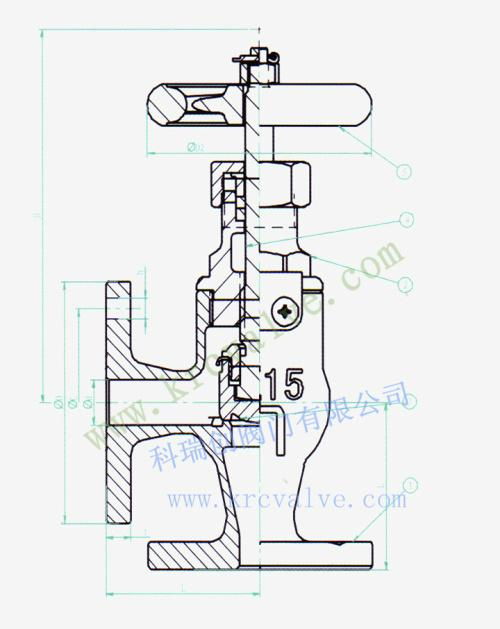 JIS MARINE  ANGLE VALVE BRONZE F7302 F7304 4