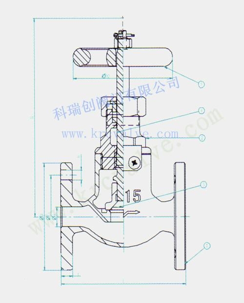 青銅直通截止止回閥 3