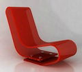 Perspex Living Room Chairs Chaise Lounge  1