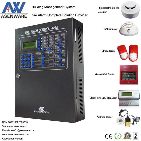 Non-polarity 24V 2-wire Smart Fire Detection Alarm Panel 3