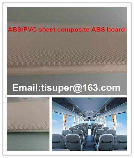 PVC leather composite with ABS plastic sheet  3
