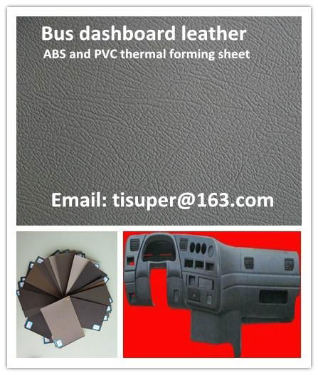 Bus dashboard panel leather PVC and ABS thermal forming sheet  2
