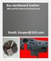 Bus dashboard panel leather PVC and ABS thermal forming sheet 