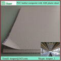 PVC leather composite with ABS plastic sheet  1