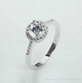 Fashion Luxury Lady CZ Ring for Wedding