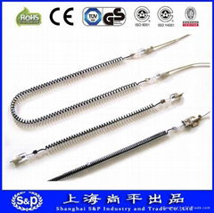 tungsten halogen heating tube