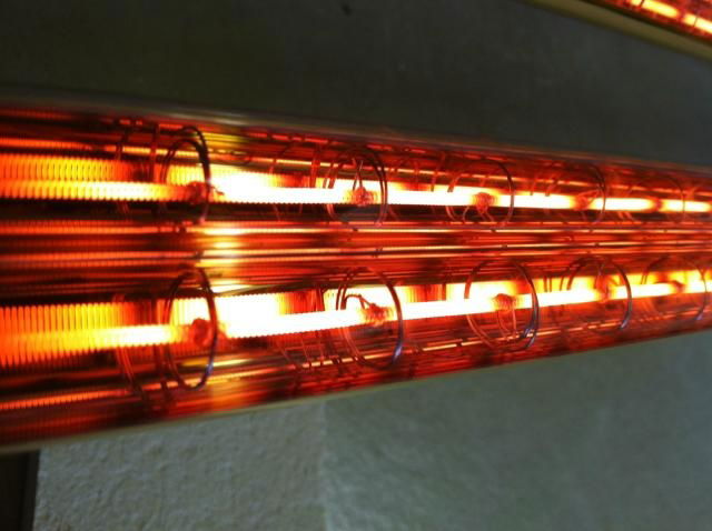 quartz medium wave heating lamp with golden reflector 2