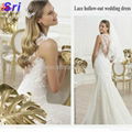 Fashion Wedding Dress Warmly Welcome White Wedding Dress 2015 Lace Hollow-out Ba 3