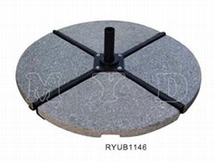 Grey granite fan sharp base 