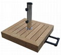 Teak Wood Cover Base with Grey Granite