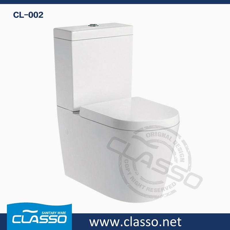 Hot sale washdown toilet new design 4-inch CLASSO two piece closet CL-002 3