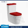 Hot sale washdown toilet new design 4-inch CLASSO two piece closet CL-002 2