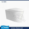 Bathroom Washdown One Piece Closet Ceramic Wall-hung Toilet CLASSO (CL-002H) 