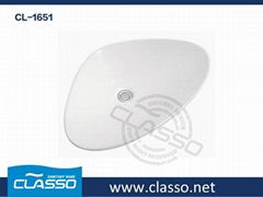 Bathroom Material Ceramic Oval-shaped Counter Top Basin CLASSO(CL-1651) 