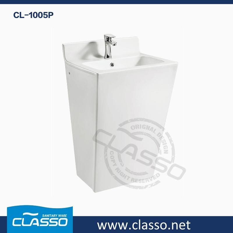 Big Ceramic Pedestal Wash Basin CLASSO(CL-1005P) 