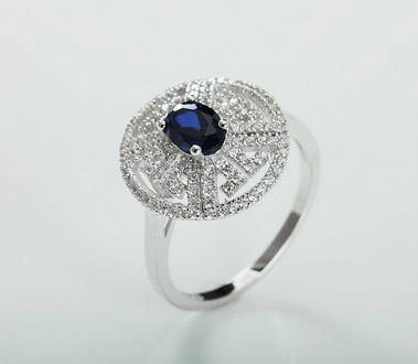 Vintage Estate Wedding Jewelry sapphire ring 