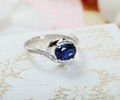  925 sterling silver wholesale blue spinel and zirconia ring 2