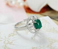 Colorful gemstone antique lucky green