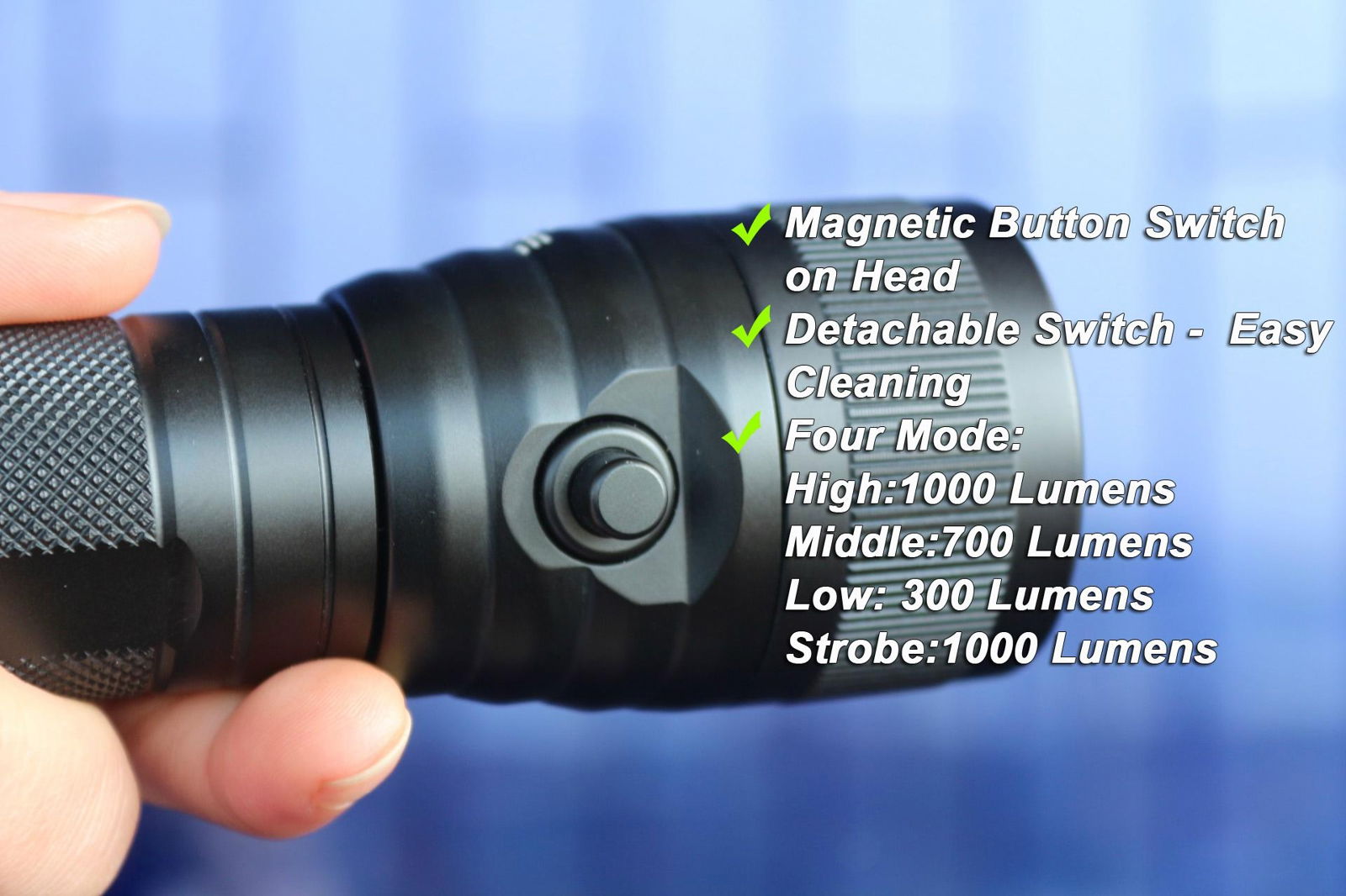 Tonelife TL3212V High Power Led  Diving Video Flashlight Torch Lights 5