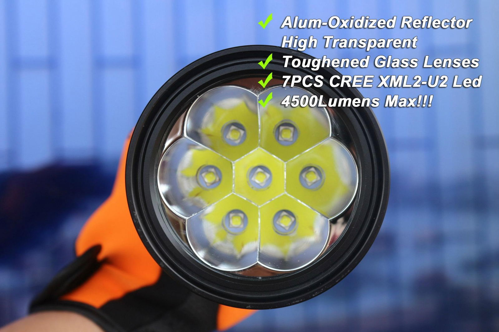 Tonelife TL1078 7*Cree Led High Lumen Hunting Light 4