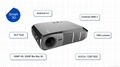 android home theater projector with wifi, bluetooth USB/HDMI 1
