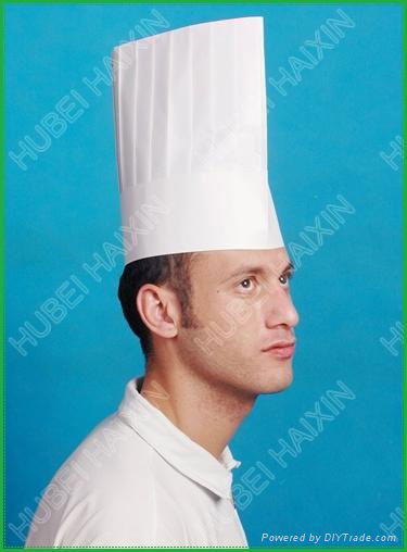 Disposable eco-friendly paper chef hat