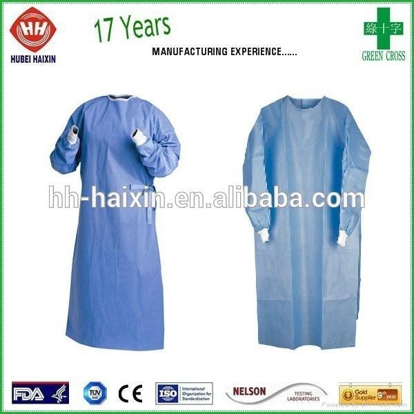 Disposable non woven SMS isolation gown wholesale 2