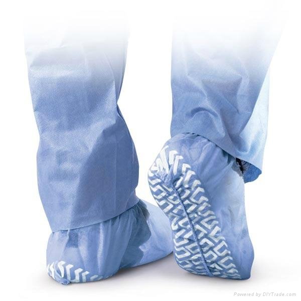 Wholesale cheap anti-slip disposable non woven 35gsm shoe cover