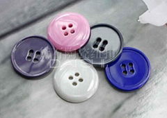 Blue ceramic buttons for suit