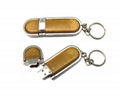 Leather USB Flash Drive with Head Cover