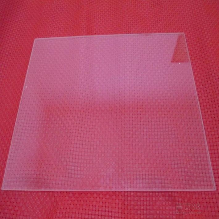 polished transparent  fused silica quartz  plate  2