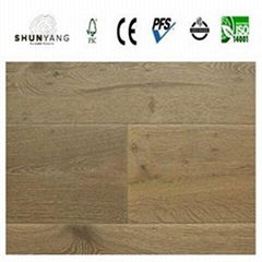 Brushed European Oak Engineered Wood Flooring