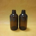 8oz Amber Boston Round Bottle for