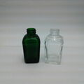 Amber Square Glass Dropper Bottle for