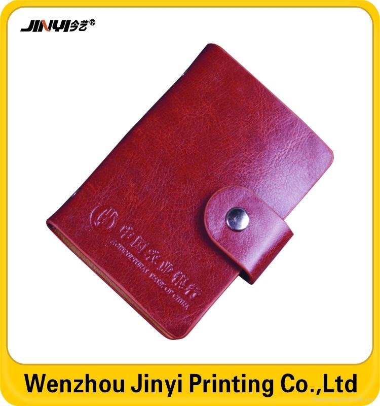 Pu leather business promotion card holder