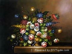 classical flower oil painting