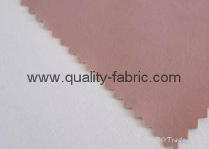 Microfiber peach skin fabric bonded with knit fabric