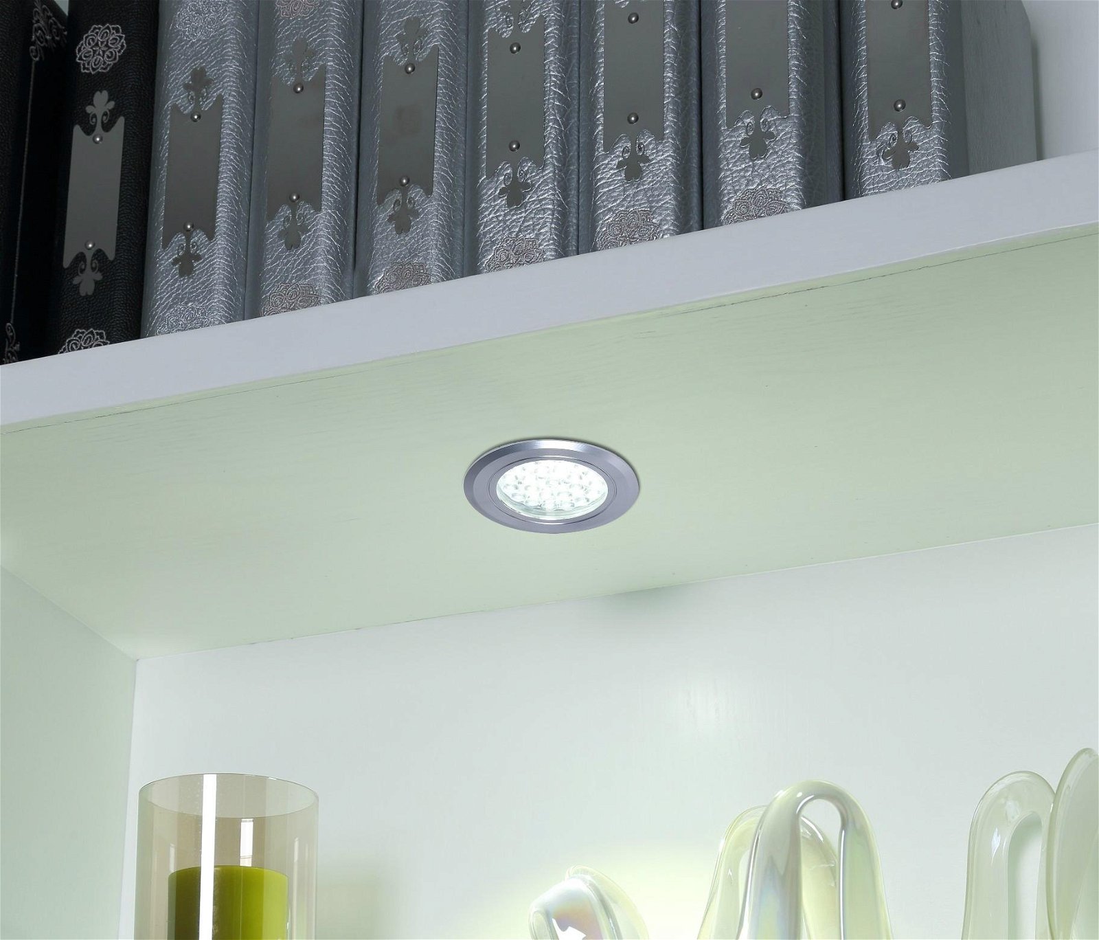 Touch sensitive LED light under cabinet