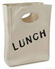 Natural white cotton handle or string promotional shopping  bag in Vietnam