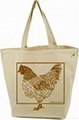 Natural white cotton handle or string promotional shopping  bag in Vietnam 5