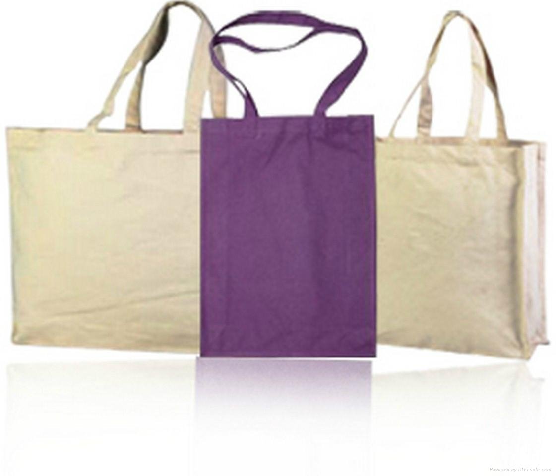 Natural white cotton handle or string promotional shopping  bag in Vietnam 2