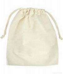 Drawstring combinated with small handled required cotton bag in Vietnam