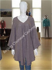 Women Pure Cashmere Poncho